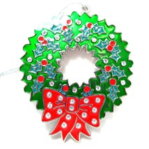 Danbury Mint Christmas Wreath Ornament 30 Swarovski Dazzling Crystals Collection - £35.02 GBP