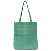 Brand Genuine Leather Women Tote Shoulder Handbags Daily Summer Color Large Lapt - £56.87 GBP