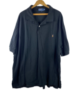 Ralph Lauren Polo Shirt Size 4XB Big Mens Black Pima Cotton Short Sleeve... - $869.61 MXN