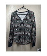 NWOT Victoria&#39;s Secret PINK Long Sleeve Thermal Sleep Top Pajamas Size M... - $30.77 CAD