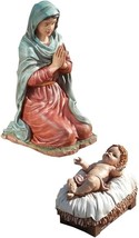 Large Nativity Scene Set of 2 Mary and Baby Jesus Statues Outdoor Indoor... - $219.99