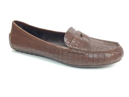 Born Malena Croc Print Leather Slip On Loafers - Womens Size 10 - $49.45