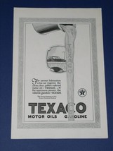 Texaco Motor Oil National Geographic Magazine Ad Vintage 1923 - $14.99