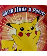 Pokémon Pikachu Birthday Invitation Cards NOS New Sealed Vintage 10 Card... - $922.17 MXN