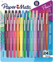 Medium Point, Assorted, Paper Mate® Felt Tip Pens | Flair® Marker, 24 Count. - £24.75 GBP