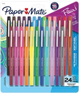 Medium Point, Assorted, Paper Mate® Felt Tip Pens | Flair® Marker, 24 Co... - £25.90 GBP