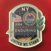 Operation Enduring Freedom NY Amvets Pin 2004 - $12.99