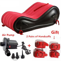 Inflatable Portable Sex Pillow BDSM Sofa Bed  Sex Furniture Chair with Handcuffs - £125.82 GBP