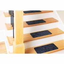 Stair Tread Cover Carpet Rug Peel and Stick Charcoal 8 In. X 18 In. (Set of 13) - £28.80 GBP