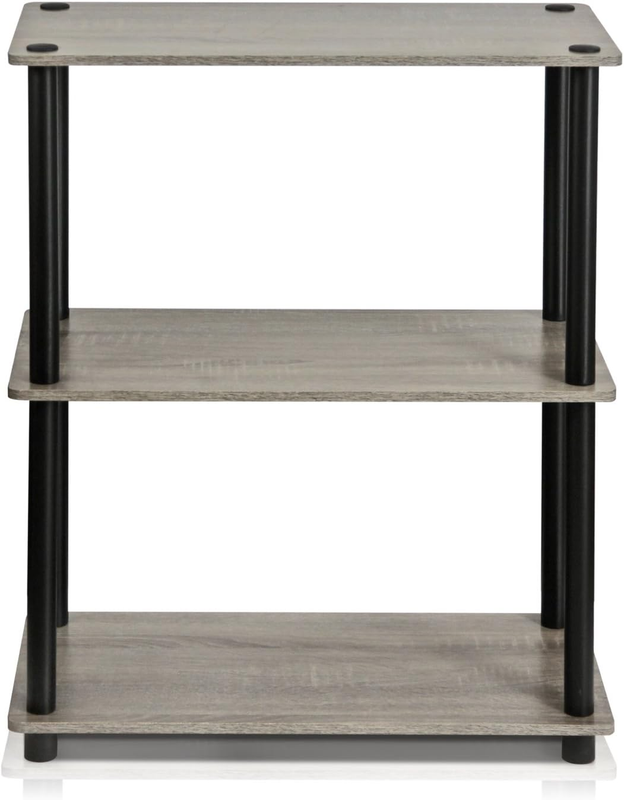 Turn-N-Tube Display Rack, 3-Tier Single, French Oak Grey/ Black Item image 3