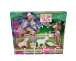 1998 BARBIE + SISTERS LIL ZOO PALS FARM ANIMALS # 19625 MATTEL NEW IN BO... - $47.50