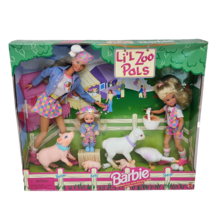 1998 Barbie + Sisters Lil Zoo Pals Farm Animals # 19625 Mattel New In Box Nrfb - £37.22 GBP