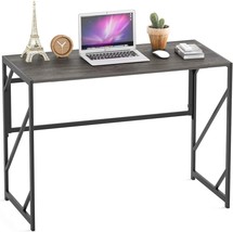 Elephance Folding Desk Writing Computer Desk For Home Office, No-Assembly Study - £83.12 GBP