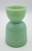 Vtg Fire King Jadeite Green Glass Double Egg Cup Green Mid Century Modern U251 - £28.04 GBP