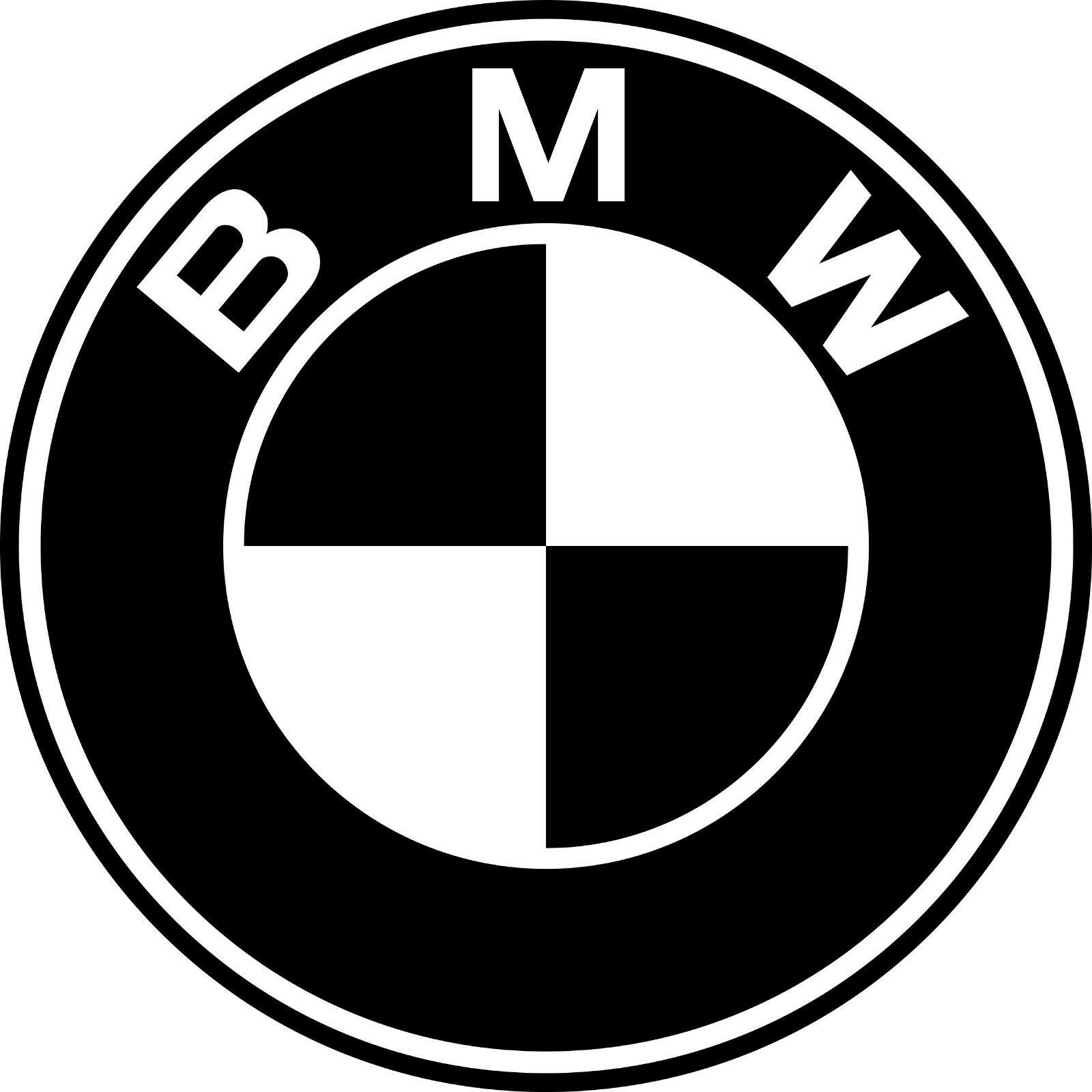 2x BMW Logo Vinyl Decal Sticker Different colors & size for Car/Bike/Window