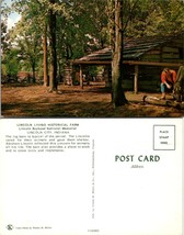 Indiana Lincoln City Living Historical Farm Boyhood Memorial Vintage Postcard - £7.39 GBP