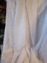 CURTAIN, 1 PANEL 59 X 83" WHITE 100% POLYESTER (sew rm) - $1.20