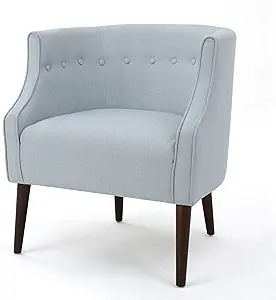 Christopher Knight Home Brandi Fabric Club Chair, Light Sky - £234.31 GBP