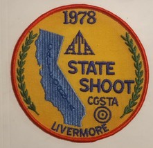 ATA - 1978 California State Shoot - Livermore - CGSTA - original sew on Patch - £24.94 GBP