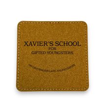 Coaster - Xaviers School for the Gifted and Talented - SET OF 2 - Leathe... - $16.65