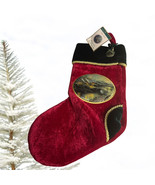 Red velvet Thomas Kinkade Christmas Stocking Christmas Decoration NEW W/... - $25.79 CAD