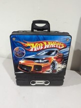 Vintage Hot Wheels 100 Storage Rolling Carrying Case Rollin&#39; W/ Cars - £27.16 GBP