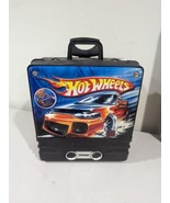 Vintage Hot Wheels 100 Storage Rolling Carrying Case Rollin&#39; W/ Cars - £27.25 GBP