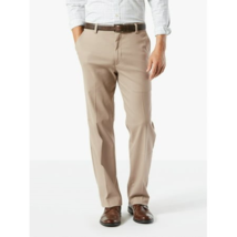Dockers Men&#39;s Classic Stretch for Performance Flat Front Easy Khaki Pants, Beige - £19.72 GBP