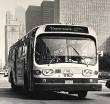 Chicago Transit Authority CTA Bus #9167 Route 1 Drexel Hyde Park B&amp;W Photo - £7.58 GBP