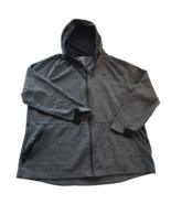 Russell Fusion Knit Hoodie Size 2XL/2XG 50-52 Grey Pockets Full Zip Swea... - $35.45 CAD