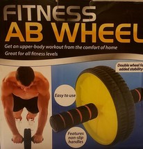 Fitness AB Wheel Roller Home Exercise Strength Training Toning Workout Equipment - £6.95 GBP
