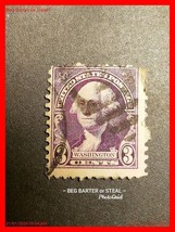 Old 3 Cent Washington Purple Stamp ~ Used - £16.23 GBP