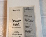 Brides Bible White Leather Flex Bible KJV Thomas Nelson 75WS Silver page... - $42.06
