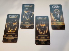 Vegas Golden Knights Inaugural season 2018 Stanley Cup Commemorative plastic tix - £82.67 GBP