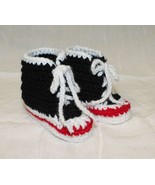Handmade Baby Booties - High-Top Sneakers High Tops Shoes - Choice of Co... - $20.51 CAD
