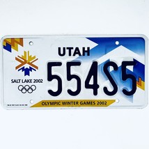 2002 United States Utah Olympic Winter Games Passenger License Plate 554S5 - £17.04 GBP