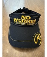 No Worries Hat By Clinton Anderson Adjustable Size Visor Cap Black Yellow - £6.13 GBP