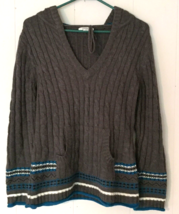 dressbarn sweater size M women gray v neck - £10.46 GBP
