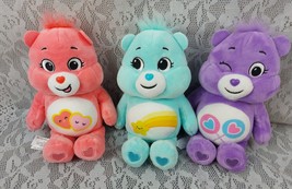 Care Bears Teddy Bear Wish Share Love Lot Of 3 Basic Fun 10&quot; Plush Stuff... - $15.00