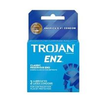 Trojan Enz Classic Reservoir End Condoms, 3 Lubricated Latex Condoms - $6.99