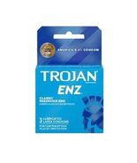 Trojan Enz Classic Reservoir End Condoms, 3 Lubricated Latex Condoms - $6.99