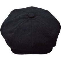 Mens Fashion Classic Flannel Wool Apple Cap Hat by Bruno Capelo ME900 Black image 6