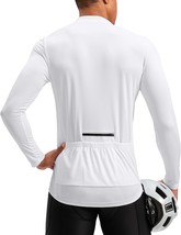Bikewa Men&#39;S Cycling Jersey With 3+1 Rear Zipper Pockets Long Sleeve Moi... - $38.99