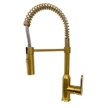 Modern Spring-Type Kitchen Faucet LK18G Gold - $272.25