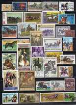 Horse Stamp Collection Mint/Used Paintings Farm Animals Pets ZAYIX 0424S... - $8.95