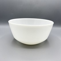 Anchor Hocking Fire King 8&quot; Milk Glass Smooth White Mixing Bowl Angled B... - $19.79