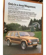 1984 Jeep Wagoneer Limited vehicle country home trees retro photo print ad - $11.30
