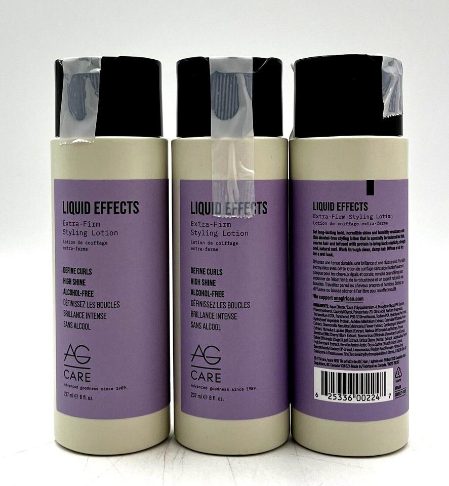 Primary image for AG Care Liquid Effects Extra-Firm Styling Lotion-3 Pack
