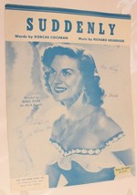 Vintage Suddenly Sheet Music 1953 Hill and Range - £3.89 GBP