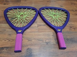 Set Of 2 VTG Nerf Surf Rackets For Hydro Ball Hand Paddles 17.5&quot;x12&quot; Sports Game - £4.78 GBP